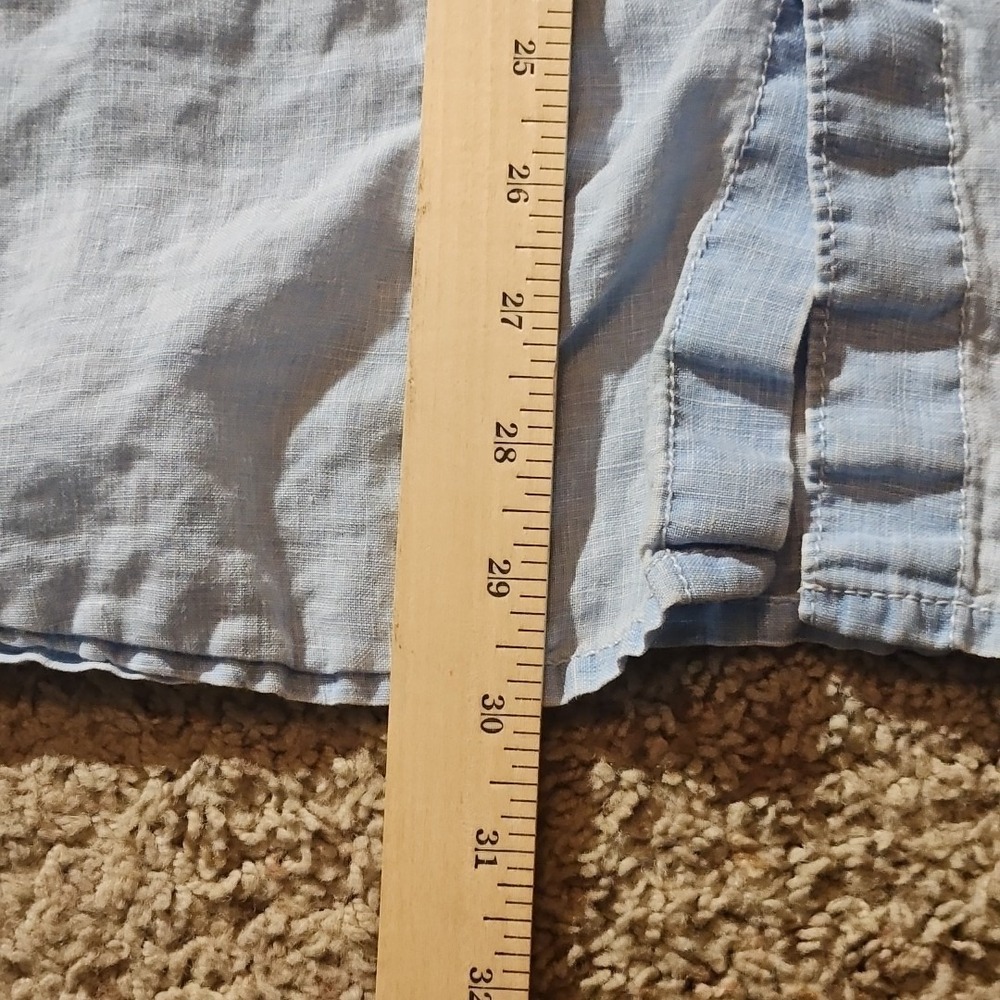 Tommy Bahama Shirt Mens XL Linen Light Blue Button-up Long Sleeves‎ - Picture 11 of 11